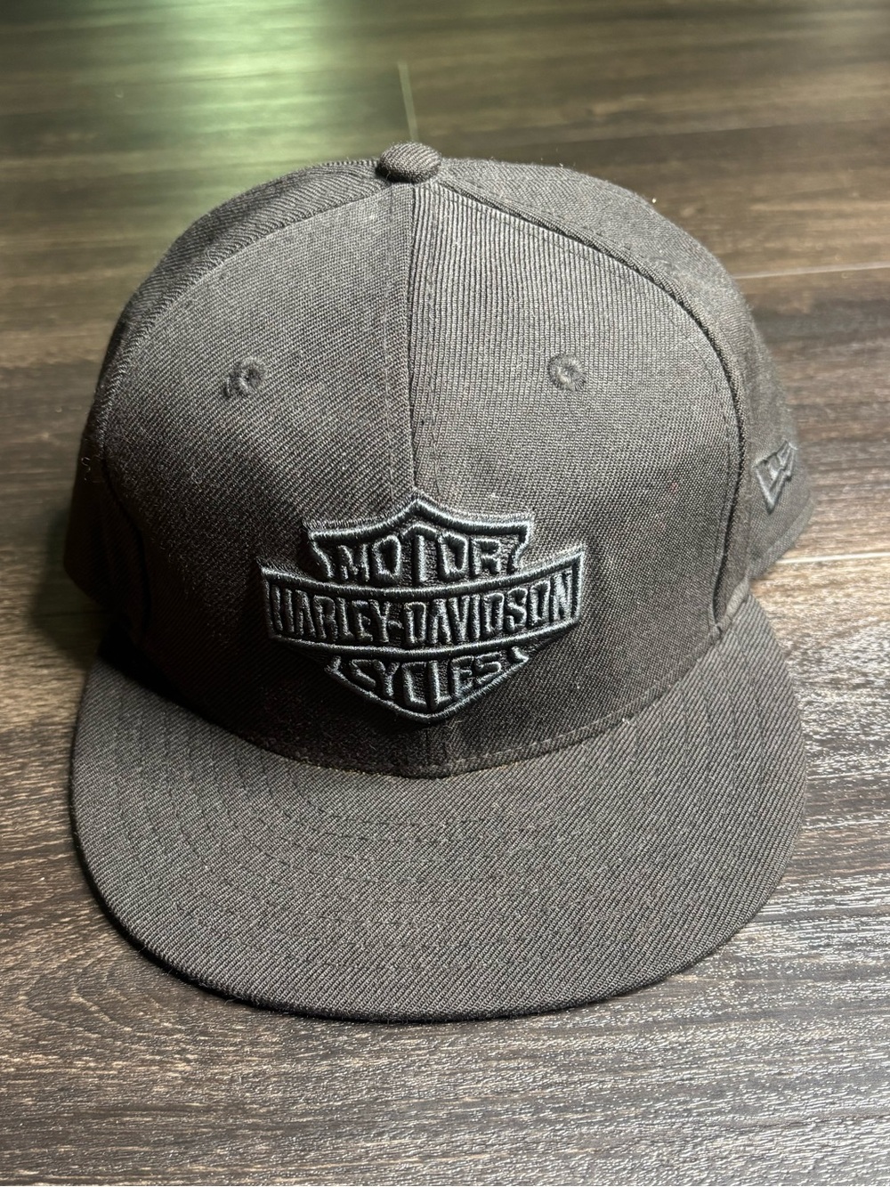 Harley-Davidson New Era 59FIFTY Black Fitted Hat Cap 7 3/8 Bar & Shield Logo